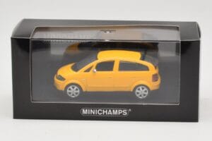 Audi A2 8Z Gelb Minichamps 1:43 AUDI005 Metall – Bild 4 von 4