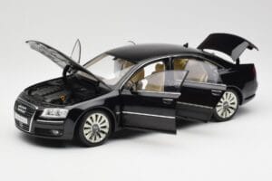 Audi A8 D3 W12 Schwarz Kyosho 1:18 09212BK Metall – Bild 2 von 8
