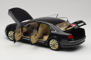 Audi A8 D3 W12 Schwarz Kyosho 1:18 5010508135 Metall – Bild 5 von 8