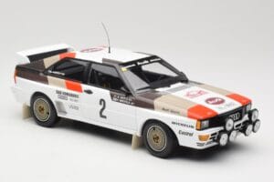Audi Quattro A1 #2 H. Mikkola / A. Hertz Audi Sport Rally Monte Carlo 1983 Minichamps 1:18 155831102 Metall – Bild 4 von 6