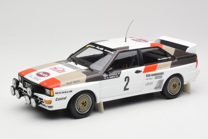 Audi Quattro A1 #2 H. Mikkola / A. Hertz Audi Sport Rally Monte Carlo 1983 Minichamps 1:18 155831102 Metall