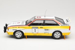 Audi Quattro A2 Audi Sport #1 W. Röhrl / C. Geistdörfer DNF Sanyo Rally of New Zealand 1984 Minichamps 1:18 155841101 Metall – Bild 3 von 6