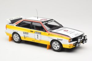Audi Quattro A2 Audi Sport #1 W. Röhrl / C. Geistdörfer DNF Sanyo Rally of New Zealand 1984 Minichamps 1:18 155841101 Metall – Bild 4 von 6