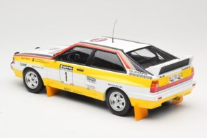 Audi Quattro A2 Audi Sport #1 W. Röhrl / C. Geistdörfer DNF Sanyo Rally of New Zealand 1984 Minichamps 1:18 155841101 Metall – Bild 5 von 6