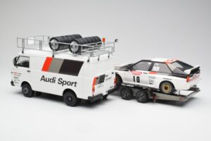 Audi Quattro A2 M. Mouton / F. Pons Tour de Corse 1983 Mit VW LT35 Otto 1:18 OT418 Resin – Bild 2 von 6