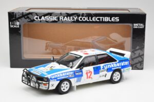 Audi Quattro A2 #12 H. Wittmann / R. Diekmann Safari Rally 1984 Sun Star 1:18 4246 Metall – Bild 8 von 8