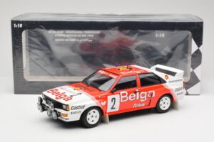 Audi Quattro A2 #2 B. Waldegård / H-T. Thorszelius Belga Team Winners Boucles de Spa 1985 Minichamps 1:18 155851102 Metall – Bild 6 von 6