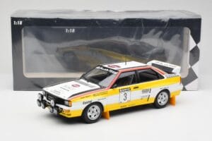 Audi Quattro A2 #3 S. Blomqvist / B. Cederberg Audi Sport Winners Sanyo Rally of New Zealand 1984 Minichamps 1:18 155841103 M – Bild 6 von 6