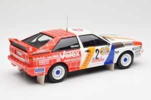 Audi Quattro A2 Schmidt Motorsport #2 H. Demuth / W. Lux Winners Hunsrück Rally 1984 Minichamps 1:18 155841102 Metall – Bild 2 von 6