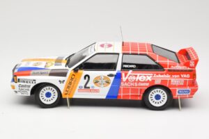 Audi Quattro A2 Schmidt Motorsport #2 H. Demuth / W. Lux Winners Hunsrück Rally 1984 Minichamps 1:18 155841102 Metall – Bild 3 von 6