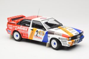 Audi Quattro A2 Schmidt Motorsport #2 H. Demuth / W. Lux Winners Hunsrück Rally 1984 Minichamps 1:18 155841102 Metall – Bild 4 von 6