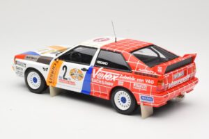 Audi Quattro A2 Schmidt Motorsport #2 H. Demuth / W. Lux Winners Hunsrück Rally 1984 Minichamps 1:18 155841102 Metall – Bild 5 von 6