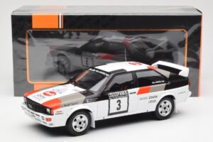 Audi Quattro #3 H. Mikkola / A. Hertz Rally Finland 1982 IXO 1:18 18RMC094A Metall – Bild 6 von 6