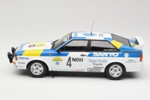 Audi Quattro #4 S. Blomqvist / B. Cederberg Audi Sport Sweden Winners International Swedish Rally 1982 Minichamps 1:18 155821 – Bild 3 von 6