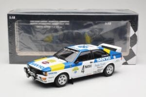 Audi Quattro #4 S. Blomqvist / B. Cederberg Audi Sport Sweden Winners International Swedish Rally 1982 Minichamps 1:18 155821 – Bild 6 von 6