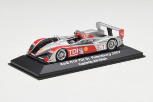 Audi R10 TDI #1 R. Capello / A. McNish / T. Kristensen 24 Hours of Le Mans 2007 Minichamps 1:43 5020700243 Metall – Bild 2 von 4