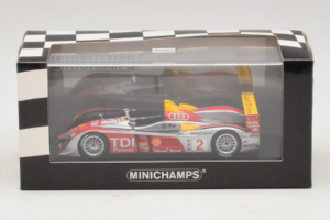 Audi R10 TDI LMP1 #2 R. Capello / T. Kristensen 2007 Minichamps 1:43 400071602 Metall – Bild 4 von 4