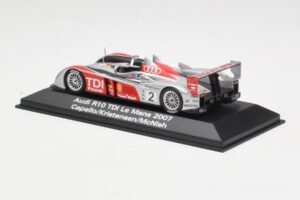 Audi R10 TDI LMP1 #2 R. Capello / T. Kristensen / A. McNish 24 Hours of Le Mans 2007 Minichamps 1:43 5020700223 Metall – Bild 3 von 4