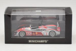 Audi R10 TDI LMP1 #3 L. Luhr / A. Premat 2008 Minichamps 1:43 400089803 Metall – Bild 4 von 4