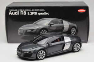 Audi R8 5.2 FSI Quattro Daytona Grey Kyosho 1:18 09216DG Metall – Bild 7 von 7