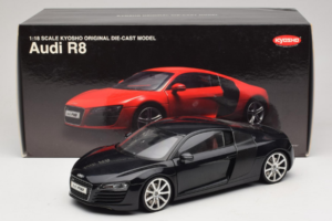 Audi R8 Schwarz Kyosho 1:18 09213BK Metall – Bild 8 von 8