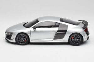 Audi R8 GT Type 42 Ice Silber Metallic Kyosho 1:18 09218IS Metall – Bild 4 von 8