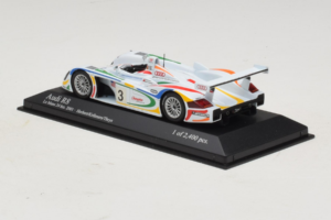 Audi R8 LMP #3 J. Herbert / R. Kelleners 24 Hours of Le Mans 2001 Minichamps 1:43 400010903 Metall – Bild 3 von 5