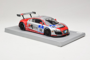 Audi R8 LMS #99 F. Biela / P. Kaffer / M. Fässler / M. Hennerici Phoenix Racing 24 Hours Nürburgring 2009 Spark 1:18 18S041 R – Bild 4 von 6