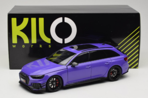 Audi RS4 B9 Avant Darwin Pro Lila Kilo Works 1:18 KLW002301 Metall – Bild 8 von 8