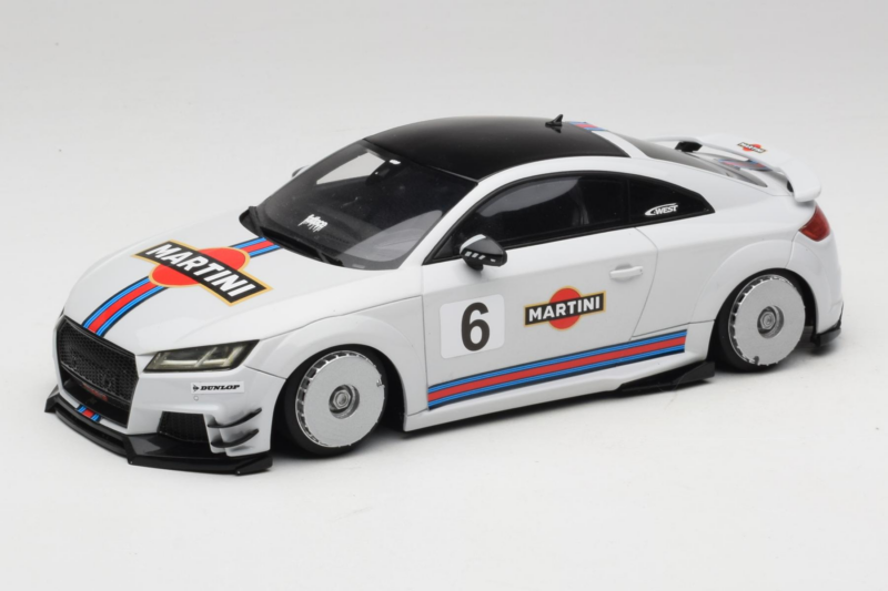 Audi TT ABT RS 8S Martini Grau GT Spirit 1:18 GT152-C1 Resin