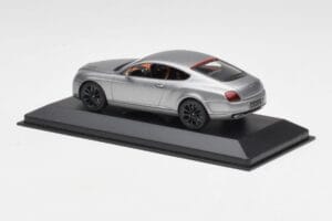 Bentley Continental GT Grau Mit Schwarzen Felgen Minichamps 1:43 BENTLEY001 Metall – Bild 3 von 4