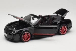 Bentley Continental Supersports ISR Cabriolet Schwarz Mit Roten Felgen Bburago 1:18 18-11035 Metall – Bild 2 von 8