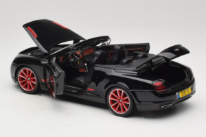 Bentley Continental Supersports ISR Cabriolet Schwarz Mit Roten Felgen Bburago 1:18 18-11035 Metall – Bild 5 von 8