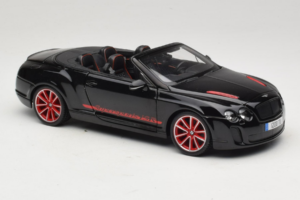 Bentley Continental Supersports ISR Cabriolet Schwarz Mit Roten Felgen Bburago 1:18 18-11035 Metall – Bild 6 von 8