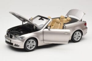 BMW 1 Series E88 Cabriolet Mineral Silver Metallic Kyosho 1:18 80430427020 Metall – Bild 2 von 8
