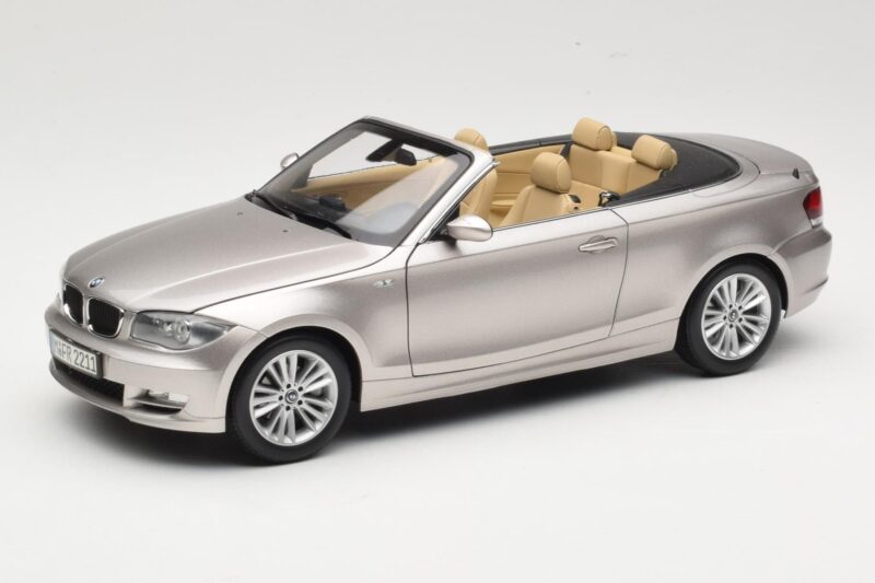 BMW 1 Series E88 Cabriolet Mineral Silver Metallic Kyosho 1:18 80430427020 Metall