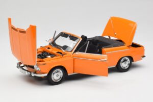 BMW 1600 Cabriolet Orange Minichamps 1:18 100021030-O Metall – Bild 2 von 8