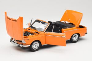 BMW 1600 E10 Cabriolet Orange Minichamps 1:18 100021030 Metall – Bild 2 von 8