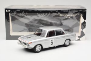 BMW 1800 TiSA #6 J. Munaron / K. Eppelein 24 Hours of Spa 1965 Minichamps 1:18 155652906 Metall – Bild 6 von 6