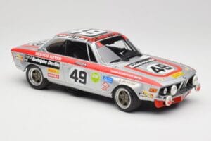 BMW 2800 CS E9 #49 Team Schnitzer G. Herzog / H. Heyer 24 Hours of Spa 1972 Minichamps 1:18 155722749 Metall – Bild 4 von 6