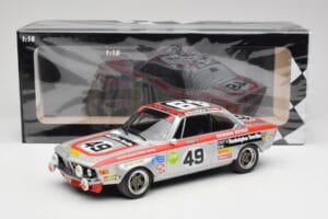 BMW 2800 CS E9 #49 Team Schnitzer G. Herzog / H. Heyer 24 Hours of Spa 1972 Minichamps 1:18 155722749 Metall – Bild 6 von 6