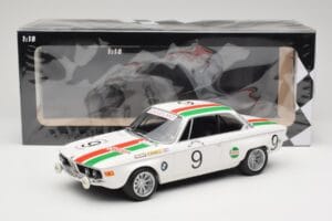 BMW 2800 CS E9 #9 Castrol BMW T. Moorkens / E. Haxhe 24 Hours of Spa 1971 Minichamps 1:18 155712709 Metall – Bild 6 von 6