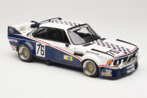 BMW 3.0 CSL E9 Garage Du Bac #76 P. Depnic / H. Coulon 24 Hours of Le Mans 1977 Minichamps 1:18 155772576 Metall – Bild 4 von 6