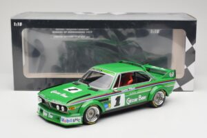 BMW 3.0 CSL E9 #1 Alpina G. Nilsson / D. Quester Winners Nürburgring 1977 Minichamps 1:18 155772501 Metall – Bild 6 von 6