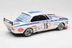 BMW 3.0 CSL E9 #15 BMW Alpina J. Peltier / H. Menzel 24 Hours of Spa 1973 Minichamps 1:18 155732695 Metall – Bild 2 von 6