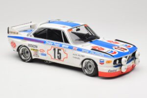BMW 3.0 CSL E9 #15 BMW Alpina J. Peltier / H. Menzel 24 Hours of Spa 1973 Minichamps 1:18 155732695 Metall – Bild 4 von 6