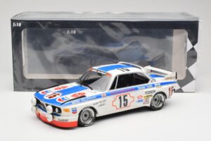 BMW 3.0 CSL E9 #15 BMW Alpina J. Peltier / H. Menzel 24 Hours of Spa 1973 Minichamps 1:18 155732695 Metall – Bild 6 von 6
