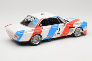 BMW 3.0 CSL E9 #2 Luigi Racing A. de Fierlant / P. Xhenceval Winners 24 Hours of Spa 1975 Minichamps 1:18 155752602 Metall – Bild 2 von 6
