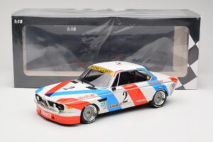 BMW 3.0 CSL E9 #2 Luigi Racing A. de Fierlant / P. Xhenceval Winners 24 Hours of Spa 1975 Minichamps 1:18 155752602 Metall – Bild 6 von 6