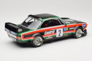 BMW 3.0 CSL E9 #2 Luigi Racing J-M. de Wael / A. de Fierlant Winners GP Nurburgring 1976 Minichamps 1:18 155762502 Metall – Bild 2 von 6